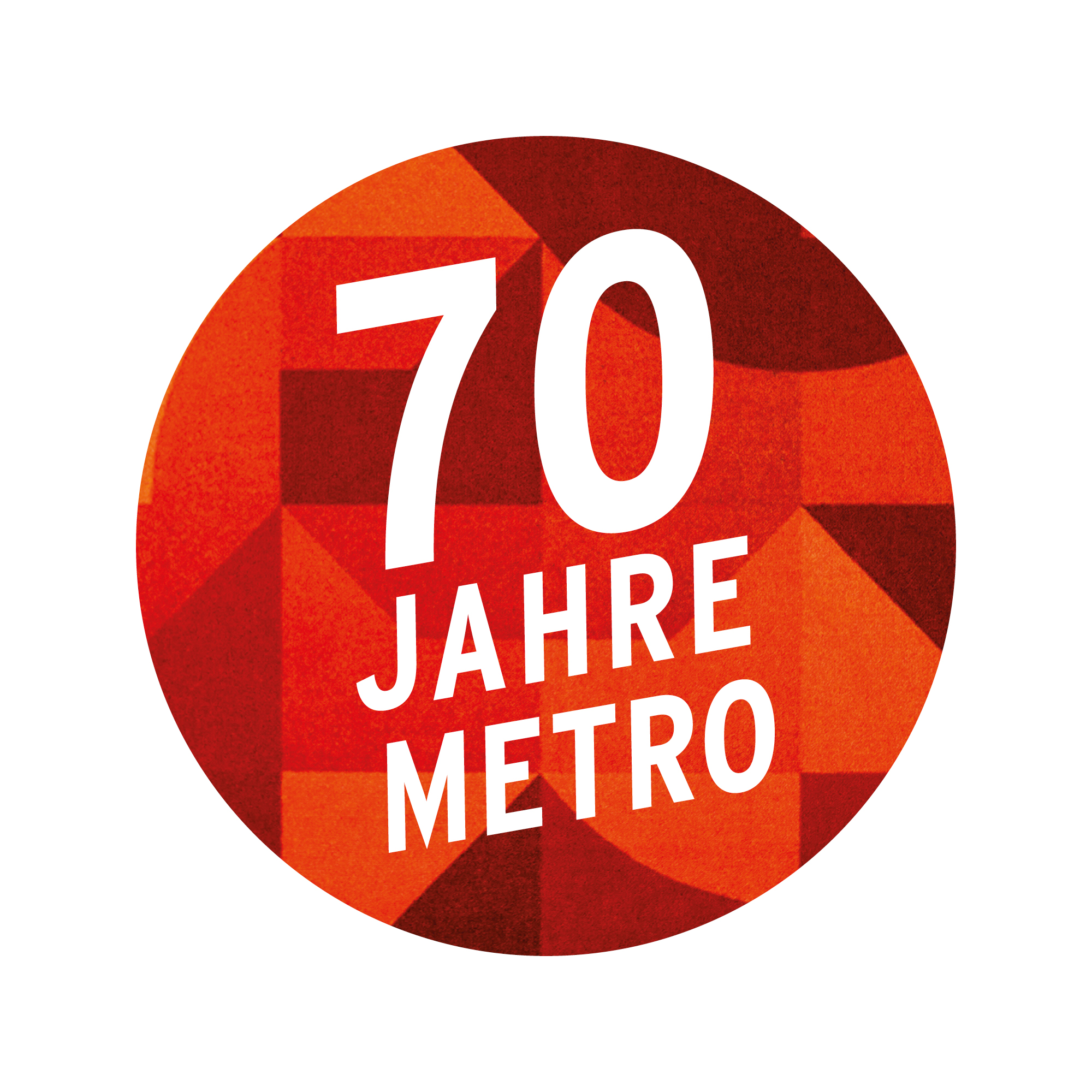 Sticker 70 Jahre Metro